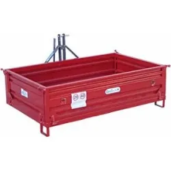 Heckcontainer für Traktor GeoTech TRP 180 - kippbar - 3 abnehmbare Bordwände