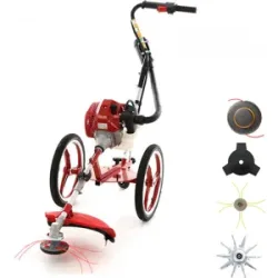 GeoTech HPBC 550 - Fadenmäher Motorsense zum Schieben - Gemischmotor 52 ccm
