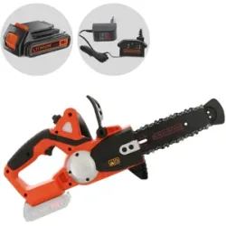 Black & Decker GKC1820L20-QW - Elektro Kettensäge - Lithium-Akku 18V 2Ah - Schwert 35 cm