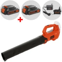 Axial Laubbläser BCBL200L-QW Black & Decker - Lithium-Batterie 18V 2Ah + Gratis 18-V-Akku 2 Ah