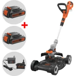 Black & Decker STC1820CM-QW - Rasentrimmer - Motorsense mit Lithium-Batterie 18V 2Ah + Gratis 18-V-Akku 2 Ah