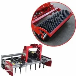 AgriEuro TOP-LINE Kreiselegge RH230 - Arbeitsbreite 230 cm - 22 Zinken - mittelschwere Reihe - Netzwalze