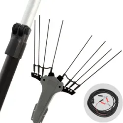Volpi Olytech Mondial 755XL - Elektrischer Olivenrüttler 240/360 cm Autobatterie-Kabel im Lieferumfang - Teleskopschaft