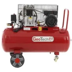 GeoTech Pro BACP100-8-2 - Elektrischer Kompressor mit Riemenantrieb - Motor 2 PS - 100 l - Leistung 8 bar