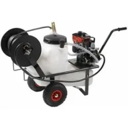AgriEuro TOP-LINE Kit Sprühpumpe Comet MTP MC 25 - Loncin-Motor 148F-2 und Wagen mit 55 l Tank