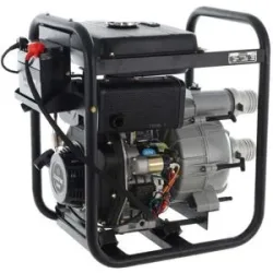 Diesel Wasserpumpe Blackstone BD-T 8000ES für Schmutzwasser mit Anschlüsse 80 mm - Euro 5