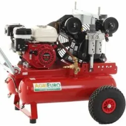 AgriEuro Premium Benzin Kolbenkompressor Tornado Double F 750 Honda GX 200