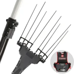 Zanon Murcielago R AL300 210 - Elektrischer Akku-Olivenschüttler mit Rucksackbatterie 50.4V 6.4Ah - Teleskopschaft 210/340 cm