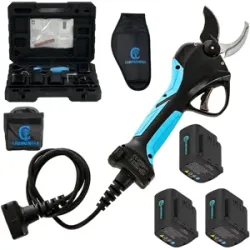Campagnola Stark XL - Akku Baumschere - mit Kabel-Set und Akku-Holster -  3x 21,6V 2,5 Ah - Schnittdurchmesser max. 40 mm