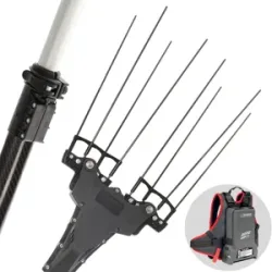 Zanon Murcielago R AL300 - Elektrischer Akku-Olivenschüttler mit Rucksackbatterie 50.4V 15.9Ah - Teleskopschaft 210/340 cm