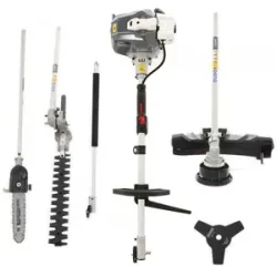 BlackStone BCI 430L - Multitool mit Motorsensen- Hochentaster- und Heckenscherenaufsatz
