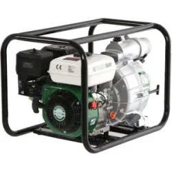 Benzin Wasserpumpe Greenbay GB-TWP 80 - für Schmutzwasser - Anschlüsse 80 mm