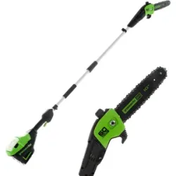 Greenworks GD60PS25 -Hochentaster auf Verlängerungsschaft 60V - OHNE AKKU UND LADEGERÄT