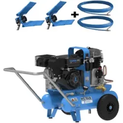 Campagnola MC 548 KIT Motorkompressor 7 PS + 2 pneumatische Ölivenrüttler Tuono Evo