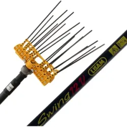 Elektrischer Akku-Olivenrüttler Lisam Swing - mit 8 + 8 Zinken aus Carbonfaser - 240 cm - fester Schaft