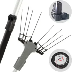 Volpi Olytech Mondial 845L - Elektrischer Akku-Olivenschüttler mit Rucksackbatterie 44V 17.5 Ah - Teleskopschaft 210/300 cm