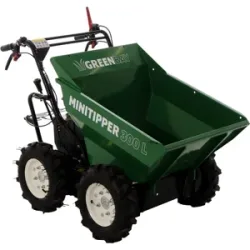 Benzin-Motorschubkarre 4x4  GreenBay  MiniTipper 300 L - Loncin G200F Motor