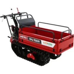 Raupendumper mit ausziehbarer Ladefläche AgriEuro Premium Ranger M570 H-E - Honda GX200 Motor - E-Starter