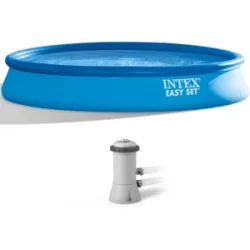 Intex Easy Set 28158NP - Ø457x84 cm - Aufblasbarer Pool + Filterpumpe