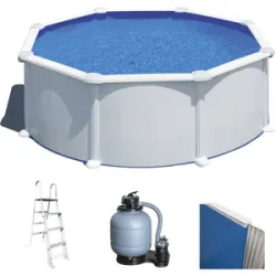 Gre Atlantis rund Ø350 x 132cm - Runder Stahlwandpool