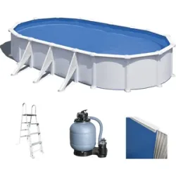 Gre Atlantis Oval 730x375x132cm - Stahlwandbecken