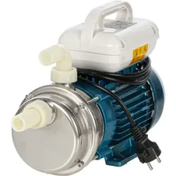 Tellarini Pompe Tellarini ALM 25  Elektrische Umfüllpumpe für Öl aus Edelstahl  1 Gerader und 1 gebogener NYLON-Anschluss - 230V