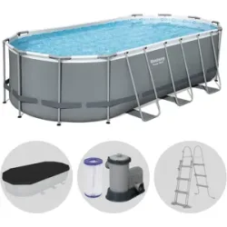 Bestway Power Steel 56710DE - 549x274x122 cm - Frame Pool, oval