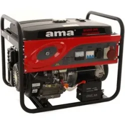 AMA QF5000 3PH  Stromgenerator mit elektrischem Anlasser und AVR 5,5 kW - 400V Dauerleistung 5 kW dreiphasig