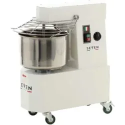 Spiralknetmaschine Seven Italy GH 15 - 400 V - Mit Rädern und Zeitschaltuhr