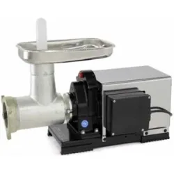 Fleischwolf Reber 9504 N INOX - N.32 - elektrischer Profi Induktionsmotor 1200W - Getriebemotor mit Stahlzahnrädern