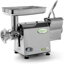 Fama Industrie FAMA TGI22 - Elektrischer Fleischwolf  - mit integrierter Hartkäsereibe - Edelstahl-Schneideeinheit - 400V