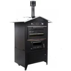 Rossofuoco, Rossofuoco Sedicinoni 80 - Holzbackofen für draußen - black