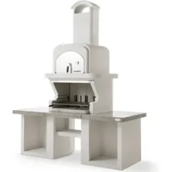 Palazzetti Pamplona - Kombi-Grillkamin-Holzbackofen aus Beton