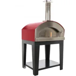 Rossofuoco Campagnolo - Holzbackofen für den Außenbereich mit Wagen - rot