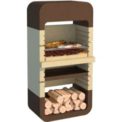 Linea VZ Monopoli - Grillkamin für Brennholz/Holzkohle