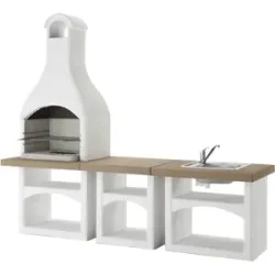 Palazzetti Brioni  Outdoor-Küche aus Beton für den Außenbereich