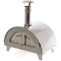 AgriEuro Premium Line Quattro Stagioni Holzbackofen aus Edelstahl - für 1 Pizza