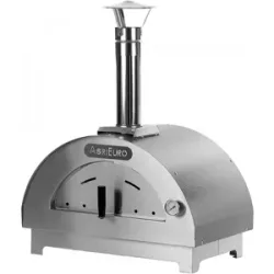 AgriEuro Premium Quattro Stagioni Holzbackofen für Pizza - Farbe: Anthrazit - für 1 Pizza