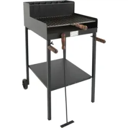 Cruccolini Fuocone Oliveto - Handgefertigter Eisen-Holzkohlegrill für Holz und Kohle