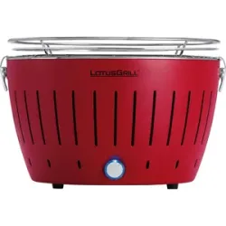 LotusGrill, LotusGrill LG G34 U RD  Tragbarer Holzkohlegrill für den Außenbereich  Rotes Außengehäuse