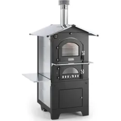 Fontana Forni Fontana Gusto - Holzbackofen für den Außenbereich 100X65 cm - Digitales Display