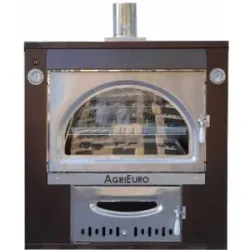 AgriEuro TOP-LINE AgriEuro Maximus 100 Deluxe INC - Einbauholzbackofen aus Edelstahl - kupferfarben