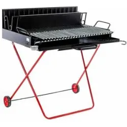 Pegoraro Angelo 323 Maxi - Holzgrill mit Grillrost - zusammenklappbar und tragbar