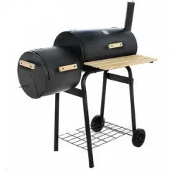 Royal Food CB 400-2 - Kohlegrill mit Grillrost aus Edelstahl - Räucherofen - Kochfläche 54x30 cm