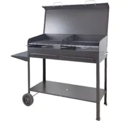 Mille Vanessa 2G - Handgefertigter Holzkohlegrill aus Eisen - 2x 47.5x37cm