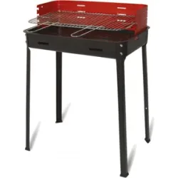 Mille Flavia s/r 55 - Handgefertigter Eisen-Holzkohlegrill - 55,5x29,5cm