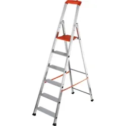 Gierre Stabila AL730DS - 6 Stufen, 1,96 m - Aluminium-Stehleiter