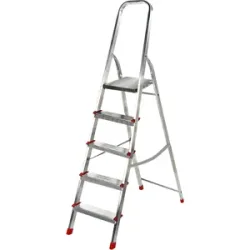 AgriEuro Premium Alu-Stehleiter Alice 5, 5 Stufen, 1,71 m