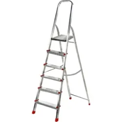 AgriEuro Premium Alu-Stehleiter Alice 6, 6 Stufen, 1.93 m