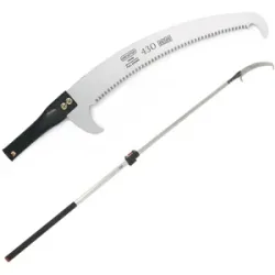 Gebogene Handsäge 430 mm auf ovalem Teleskopschaft aus Aluminium 2 m Archman Art. 25+109